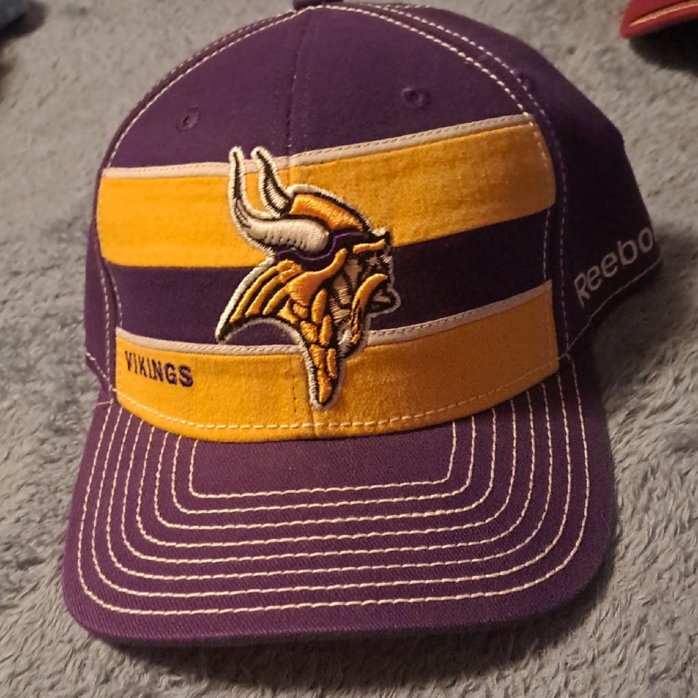 Reebok Purple and Gold Vikings Cap
